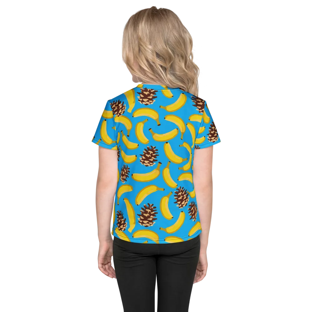 Tropic Timber on Kids Crew Neck T-Shirt — Back