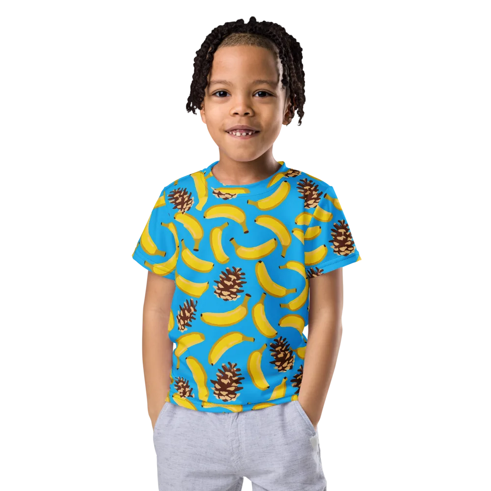 Tropic Timber on Kids Crew Neck T-Shirt — Front