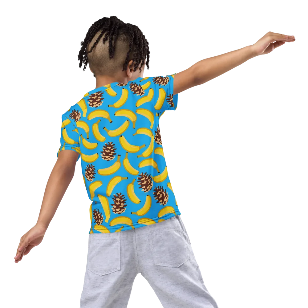 Tropic Timber on Kids Crew Neck T-Shirt — Back