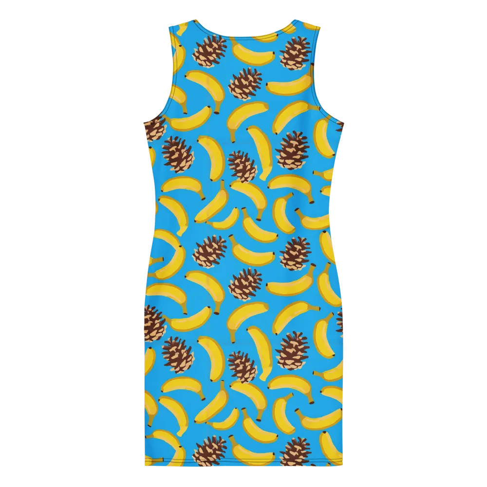 Tropic Timber on Bodycon Dress — Back