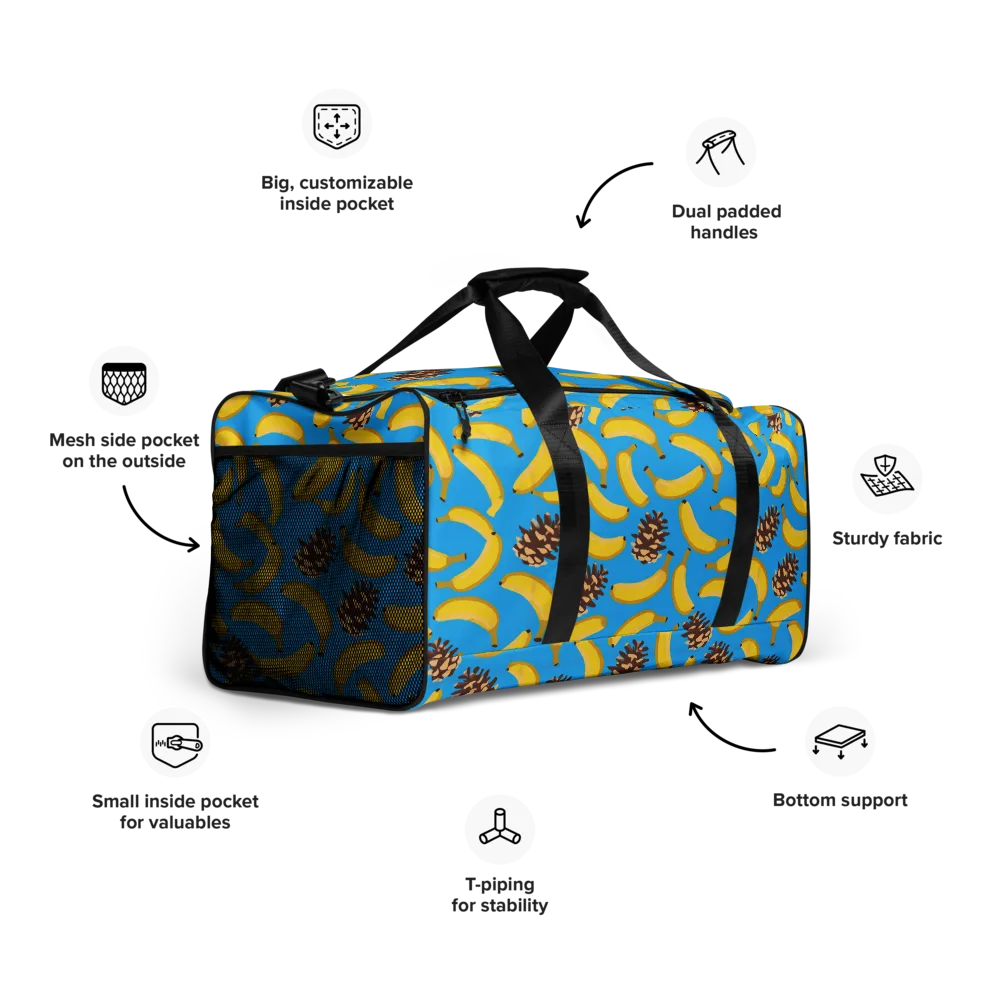 Tropic Timber on Duffle Bag — Right Front