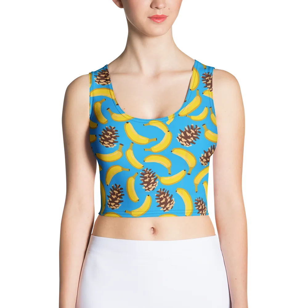 Tropic Timber on Crop Top — Front