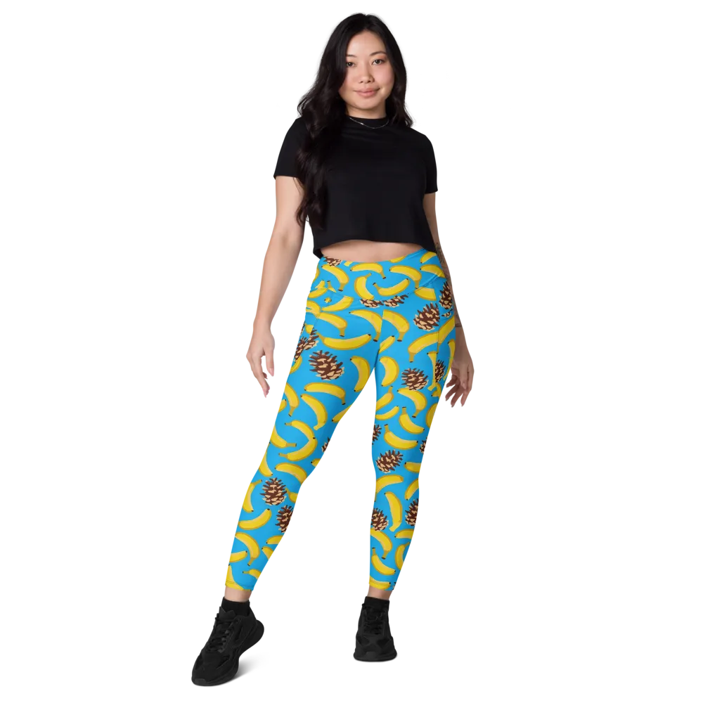 Tropic Timber on Leggings with Pockets — Front