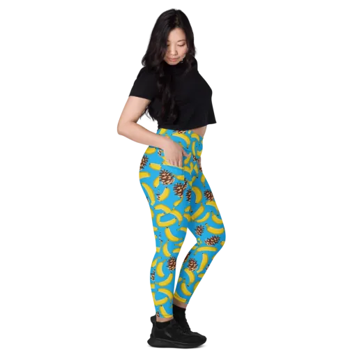 Tropic Timber on a Leggings with Pockets