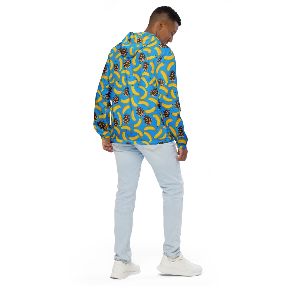 Tropic Timber on Men's Windbreaker — Back