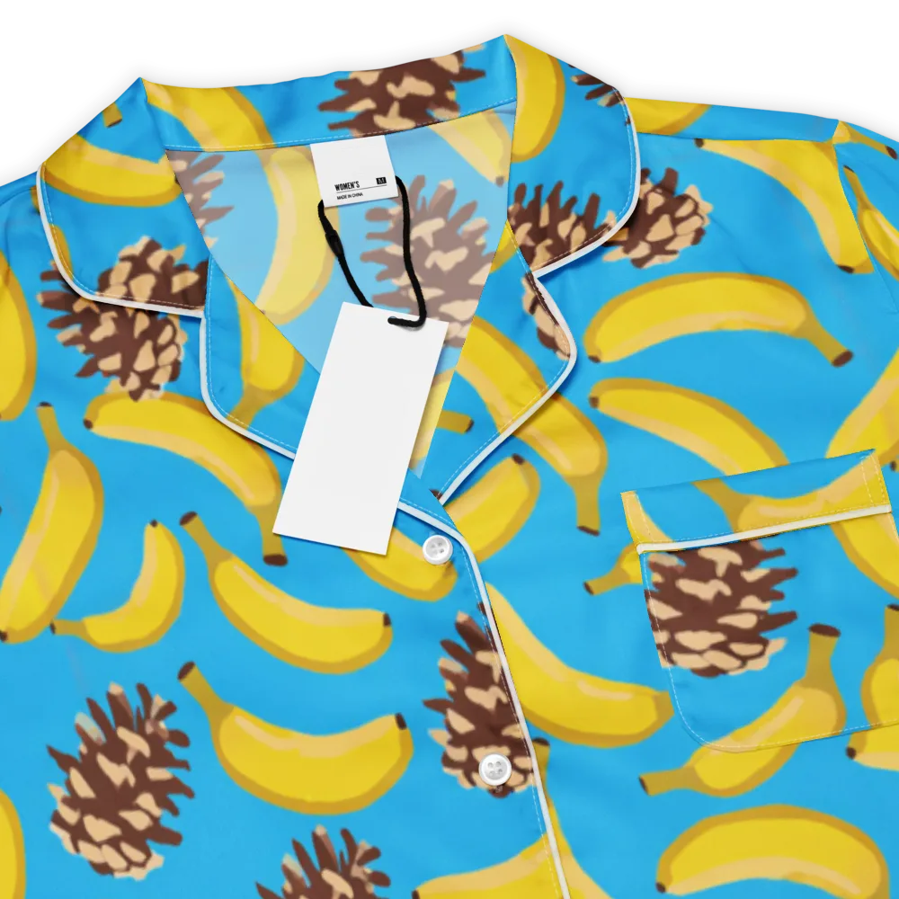 Tropic Timber on Women's Short Sleeve Pajama Top — Product details