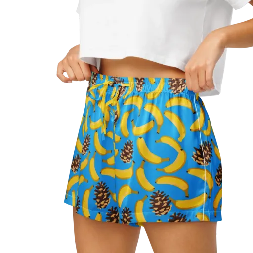 Tropic Timber on a Women's Pajama Shorts
