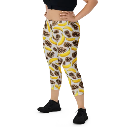 Banana Conifer on a Capri Leggings