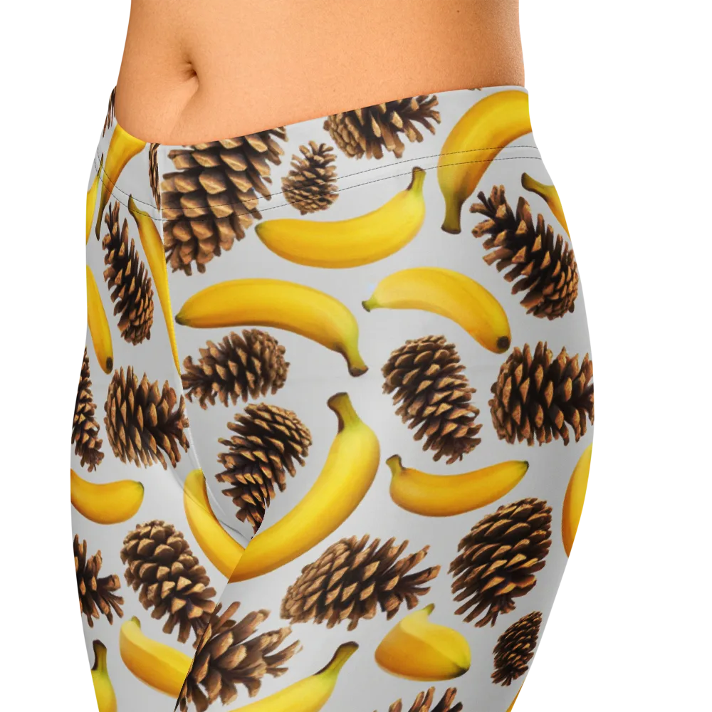 Banana Conifer on Capri Leggings — Zoomed-in
