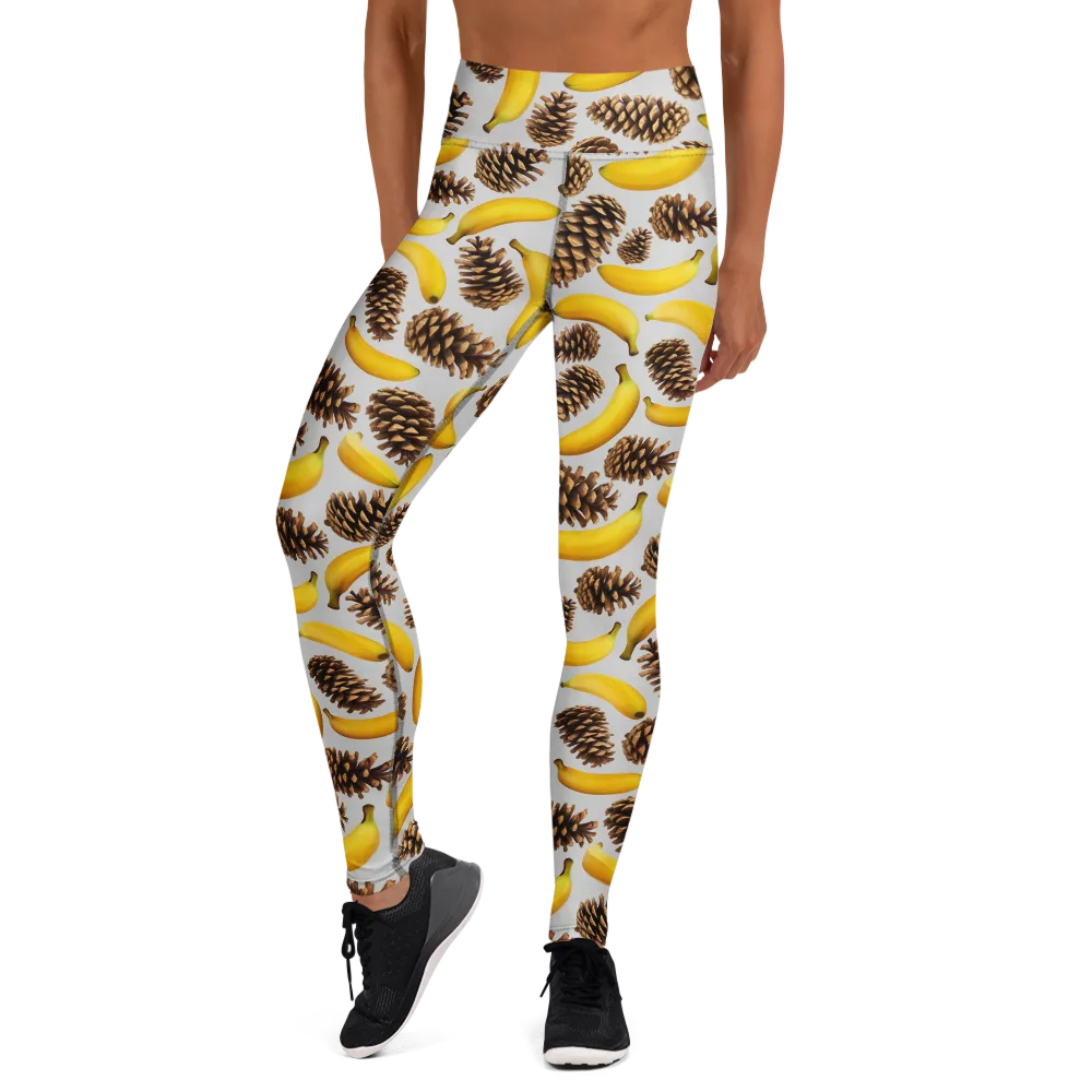 Banana Conifer on Yoga Leggings — Front