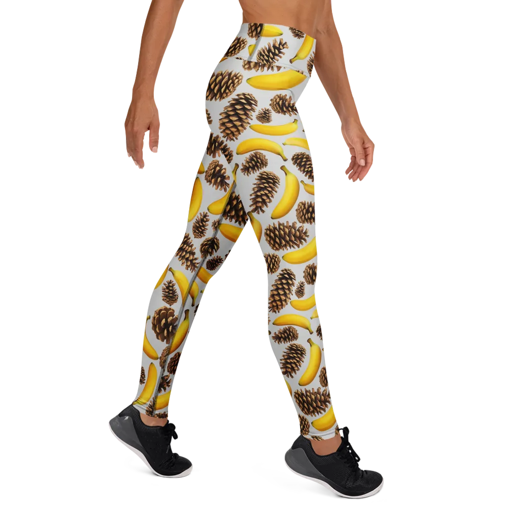 Banana Conifer on Yoga Leggings — Right