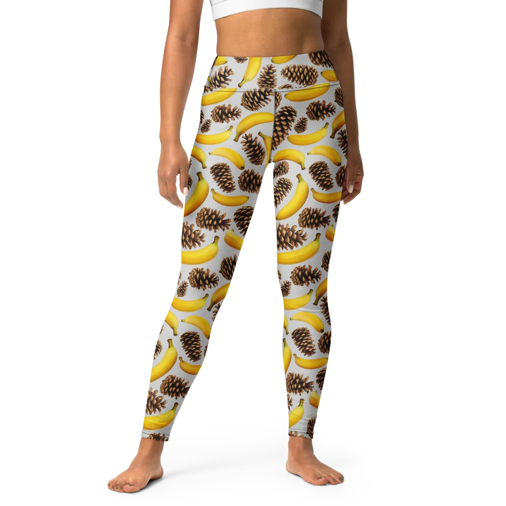 Banana Conifer on Yoga Leggings — Front