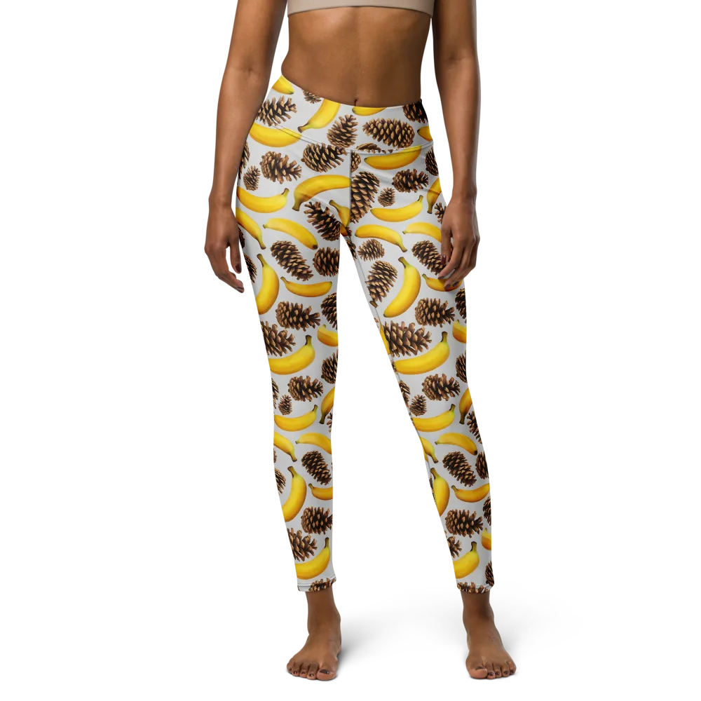 Banana Conifer on Yoga Leggings — Front