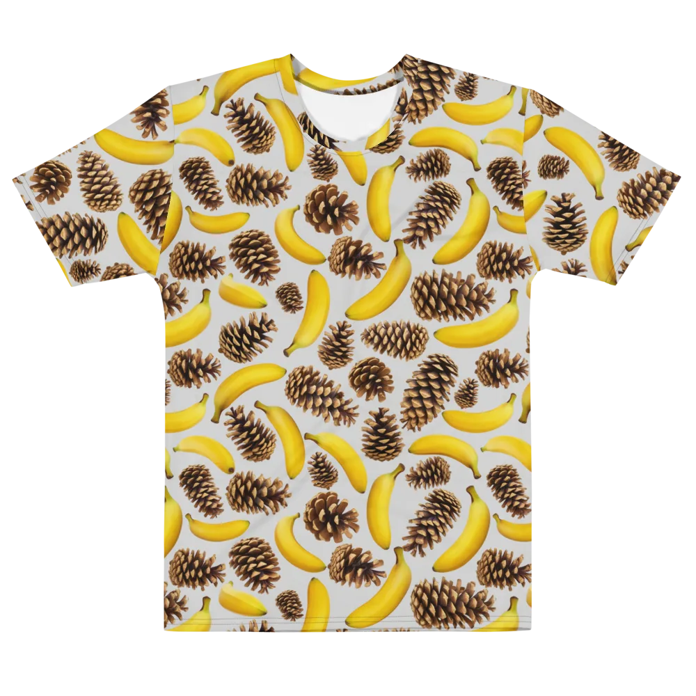 Banana Conifer on Men's Cotton Crew Neck T-Shirt — Front