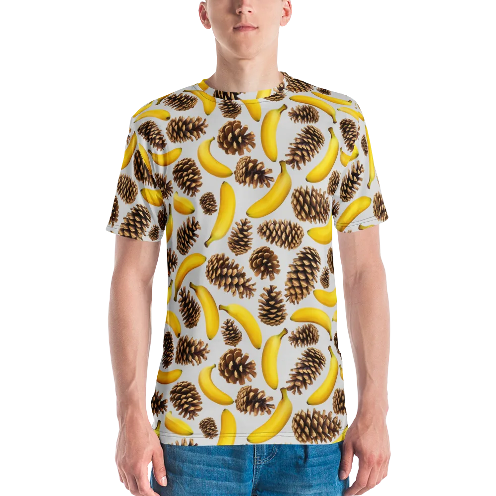 Banana Conifer on Men's Crew Neck T-Shirt — Front