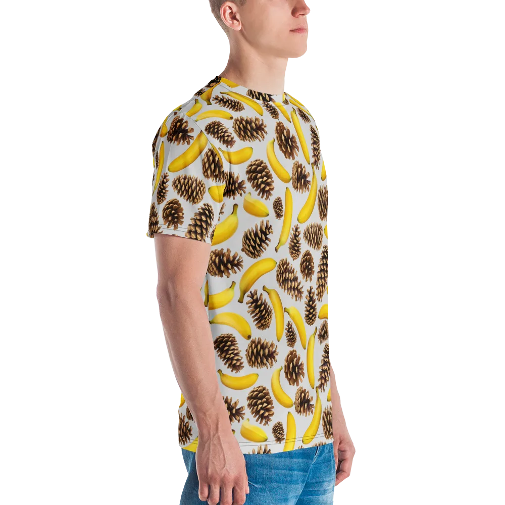 Banana Conifer on Men's Crew Neck T-Shirt — Right
