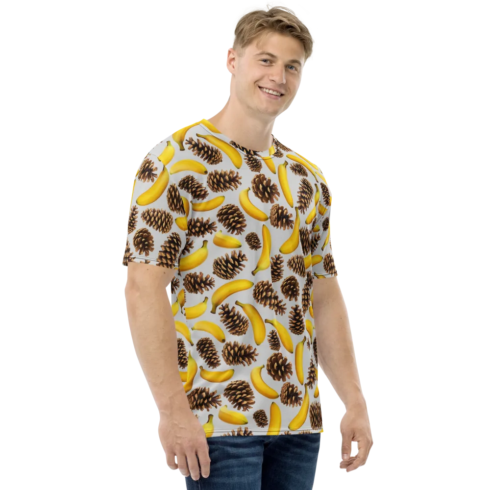 Banana Conifer on Men's Crew Neck T-Shirt — Right