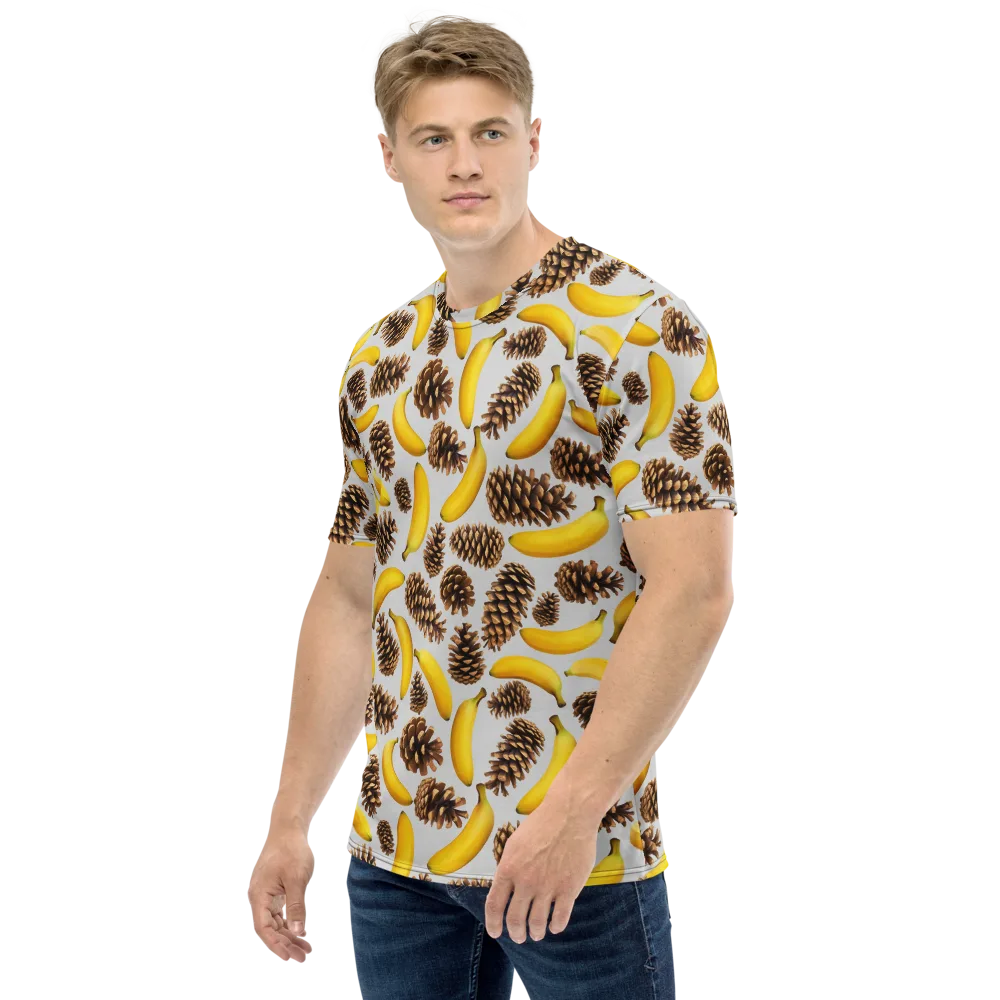 Banana Conifer on Men's Crew Neck T-Shirt — Left