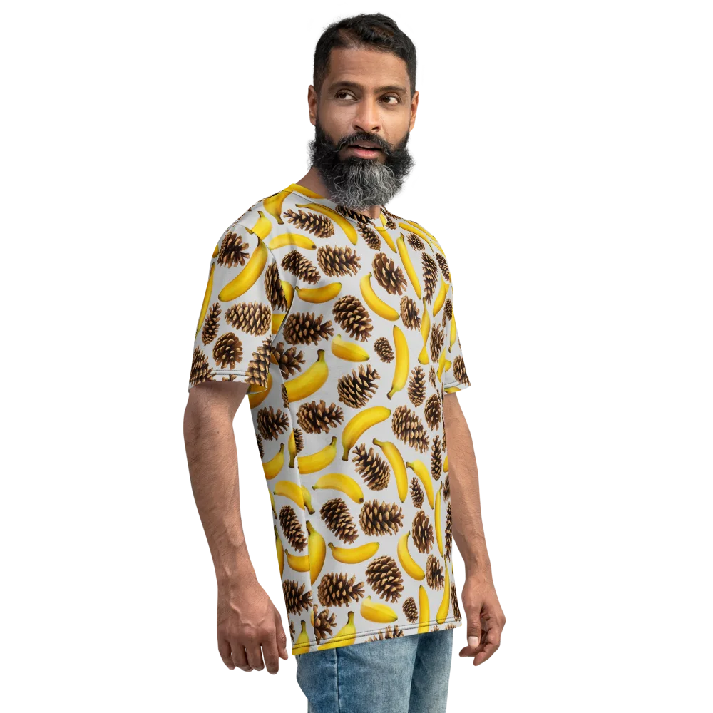Banana Conifer on Men's Crew Neck T-Shirt — Right