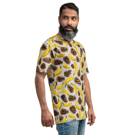 Banana Conifer on a Men's Crew Neck T-Shirt