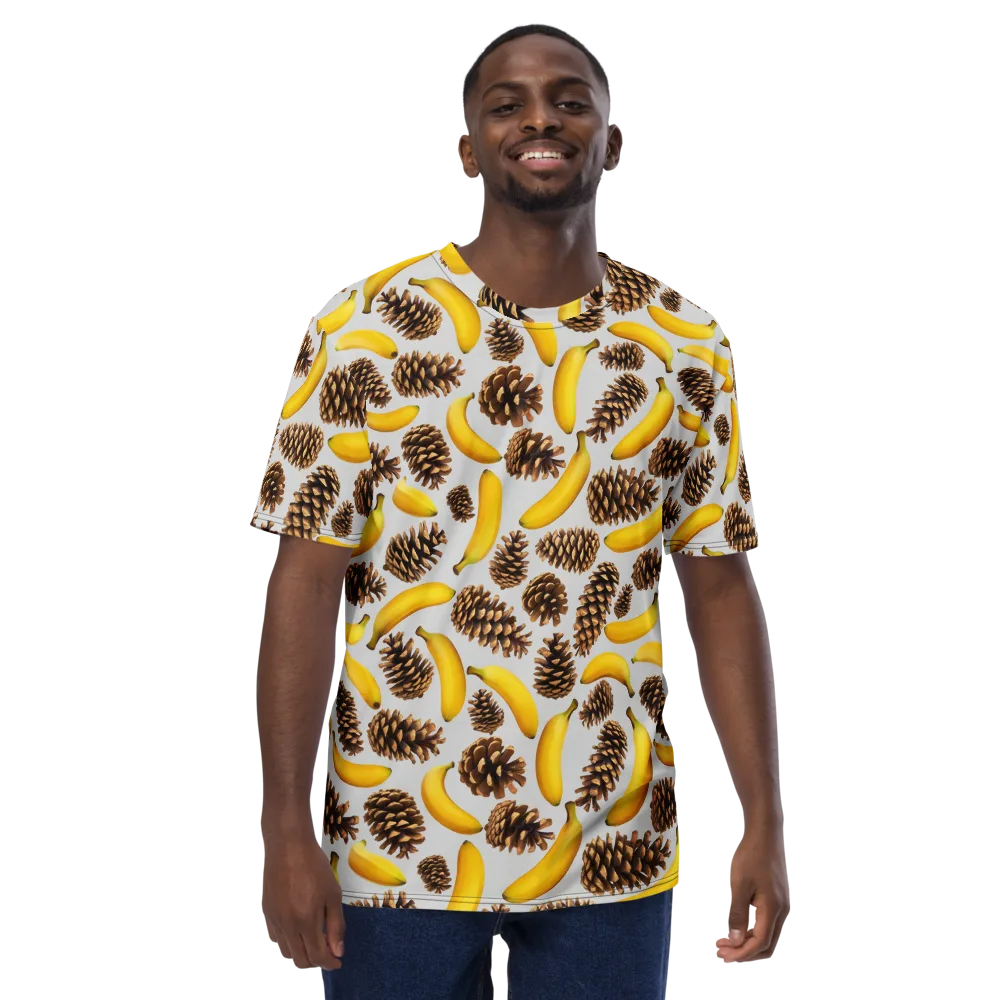 Banana Conifer on Men's Crew Neck T-Shirt — Front