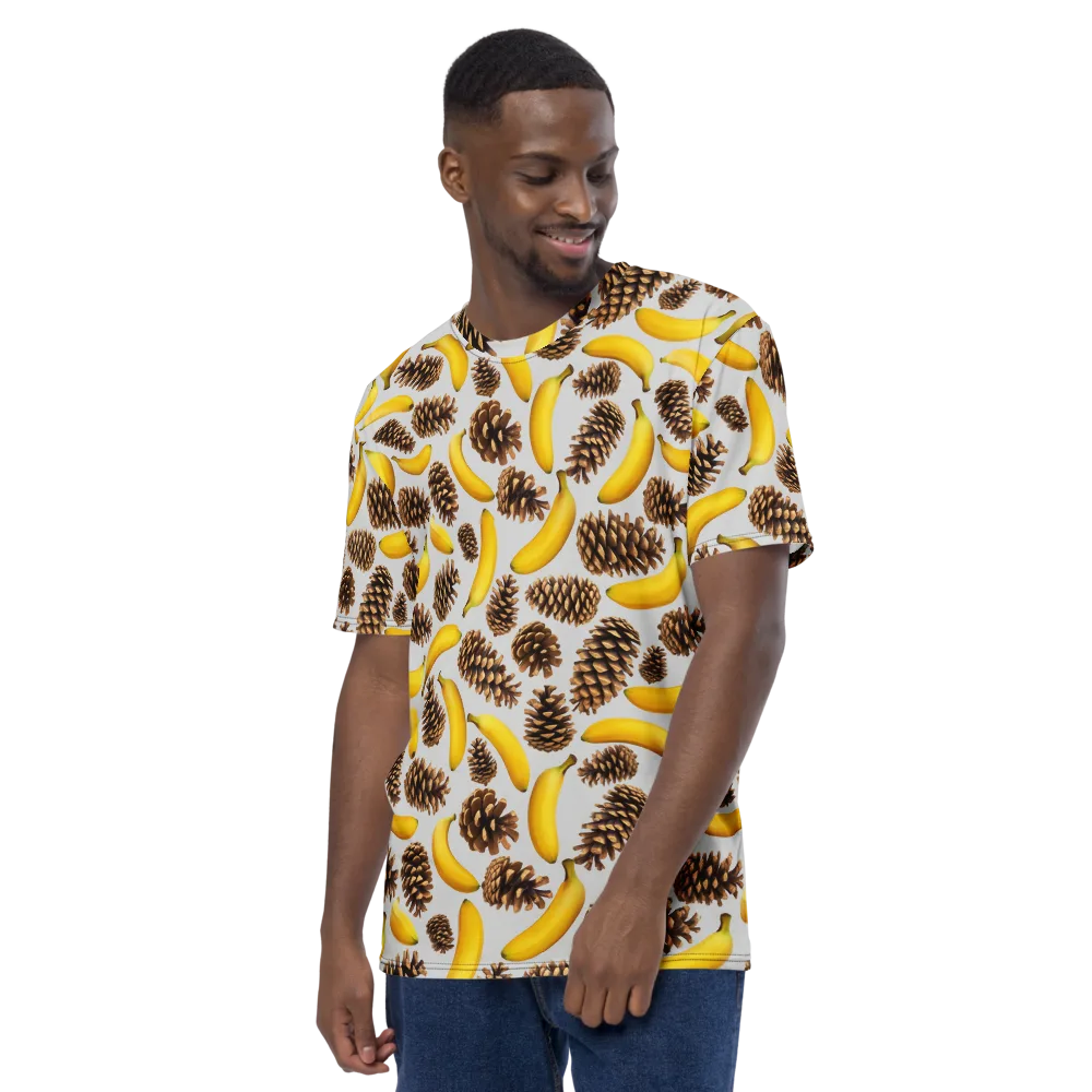Banana Conifer on Men's Crew Neck T-Shirt — Left