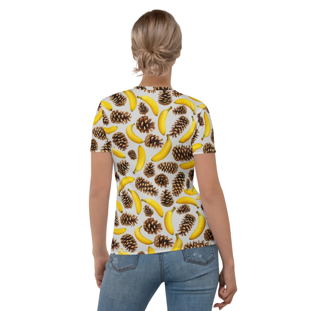 Banana Conifer on Women's Crew Neck T-Shirt — Back