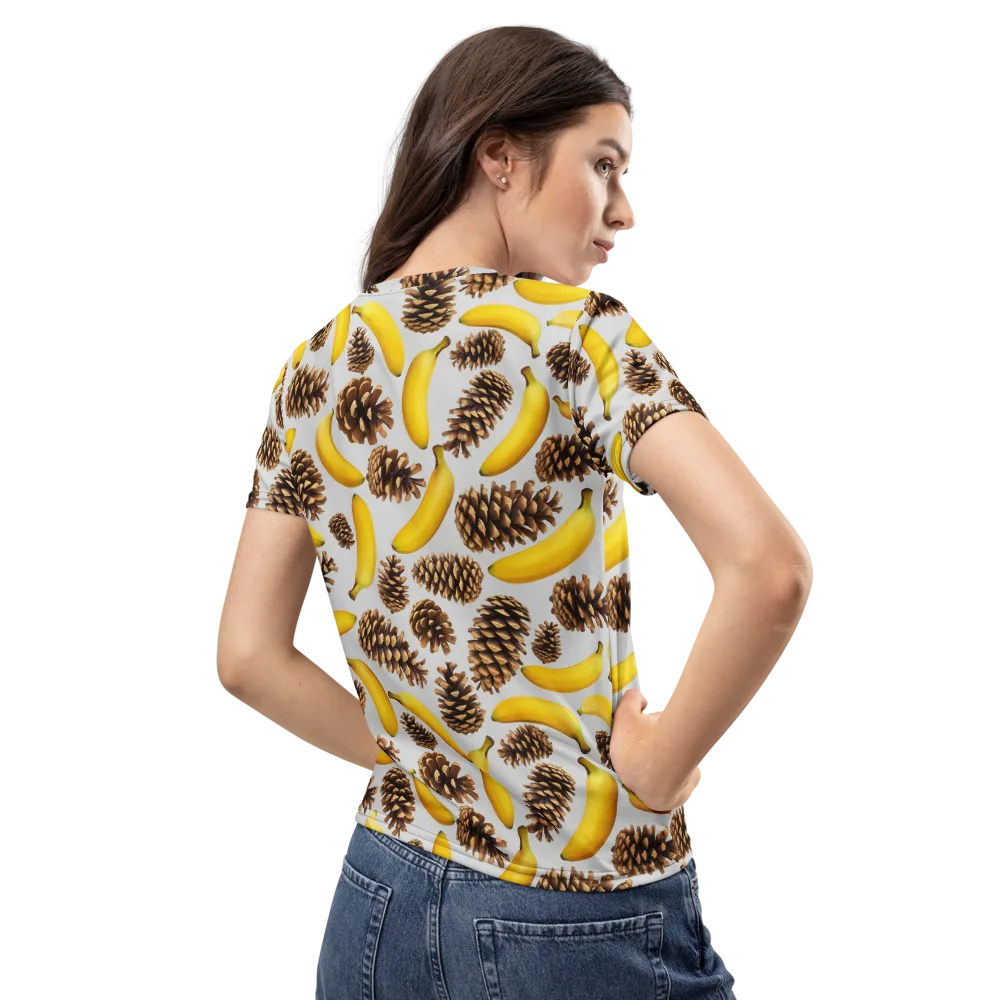 Banana Conifer on Women's Crew Neck T-Shirt — Back