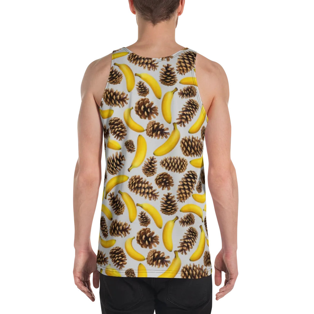Banana Conifer on Men's Tank Top — Back