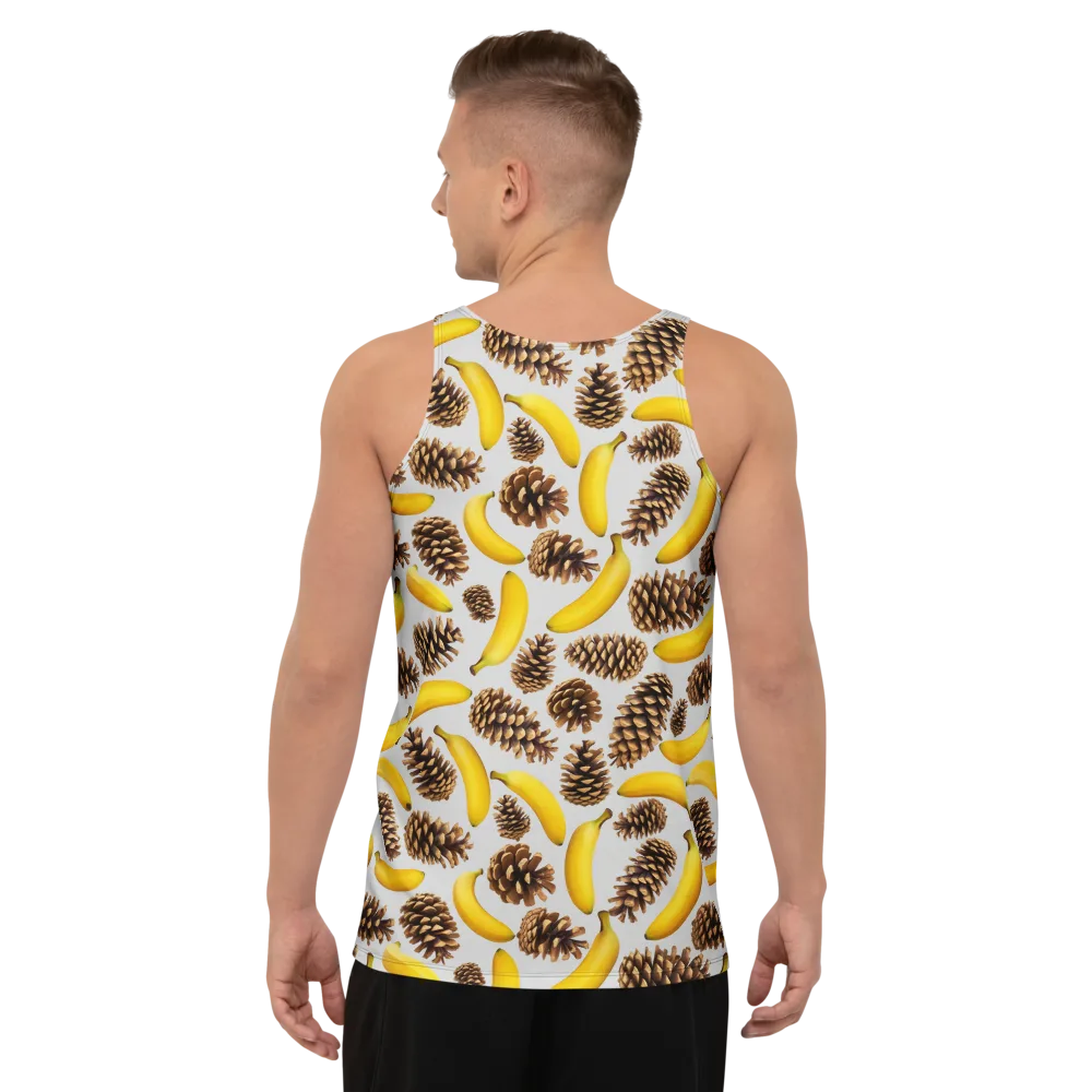 Banana Conifer on Men's Tank Top — Back