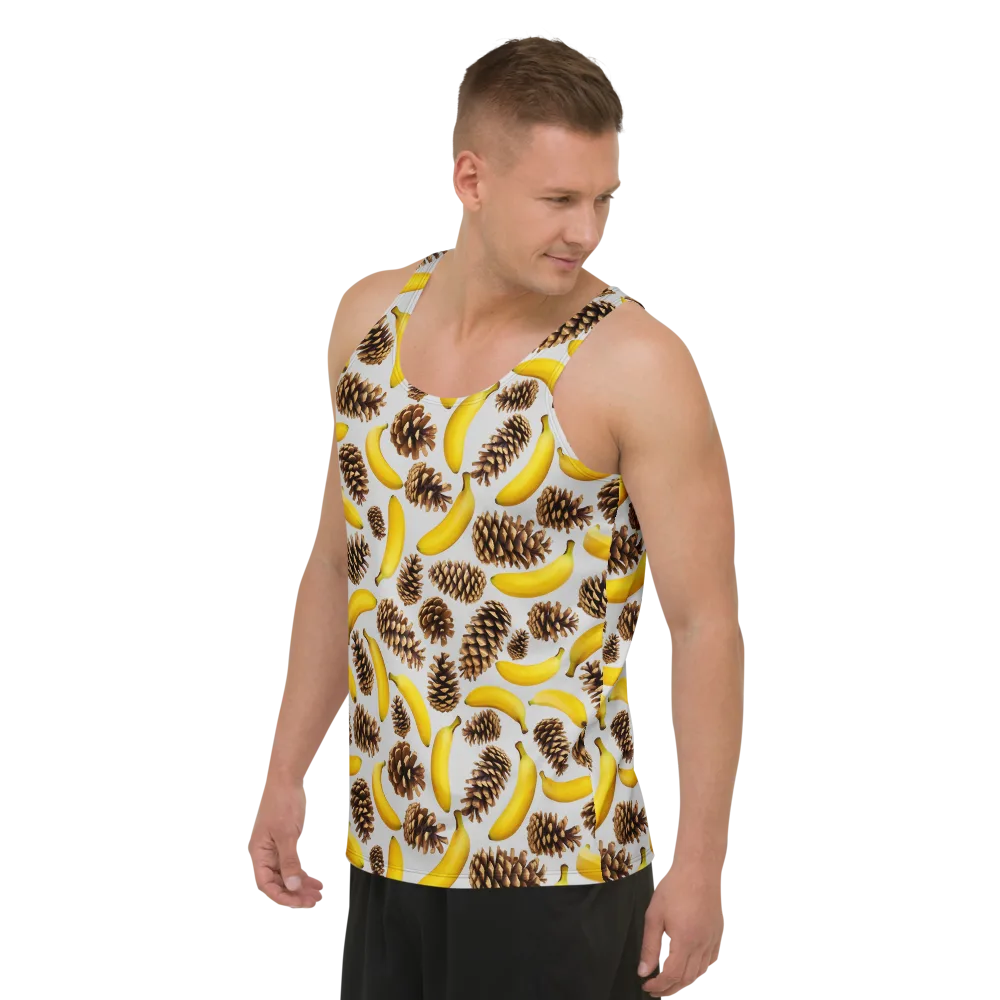 Banana Conifer on Men's Tank Top — Left Front