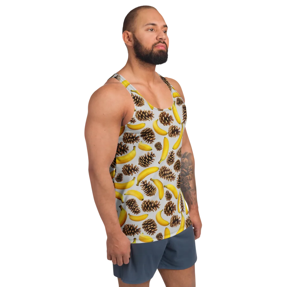 Banana Conifer on Men's Tank Top — Right Front