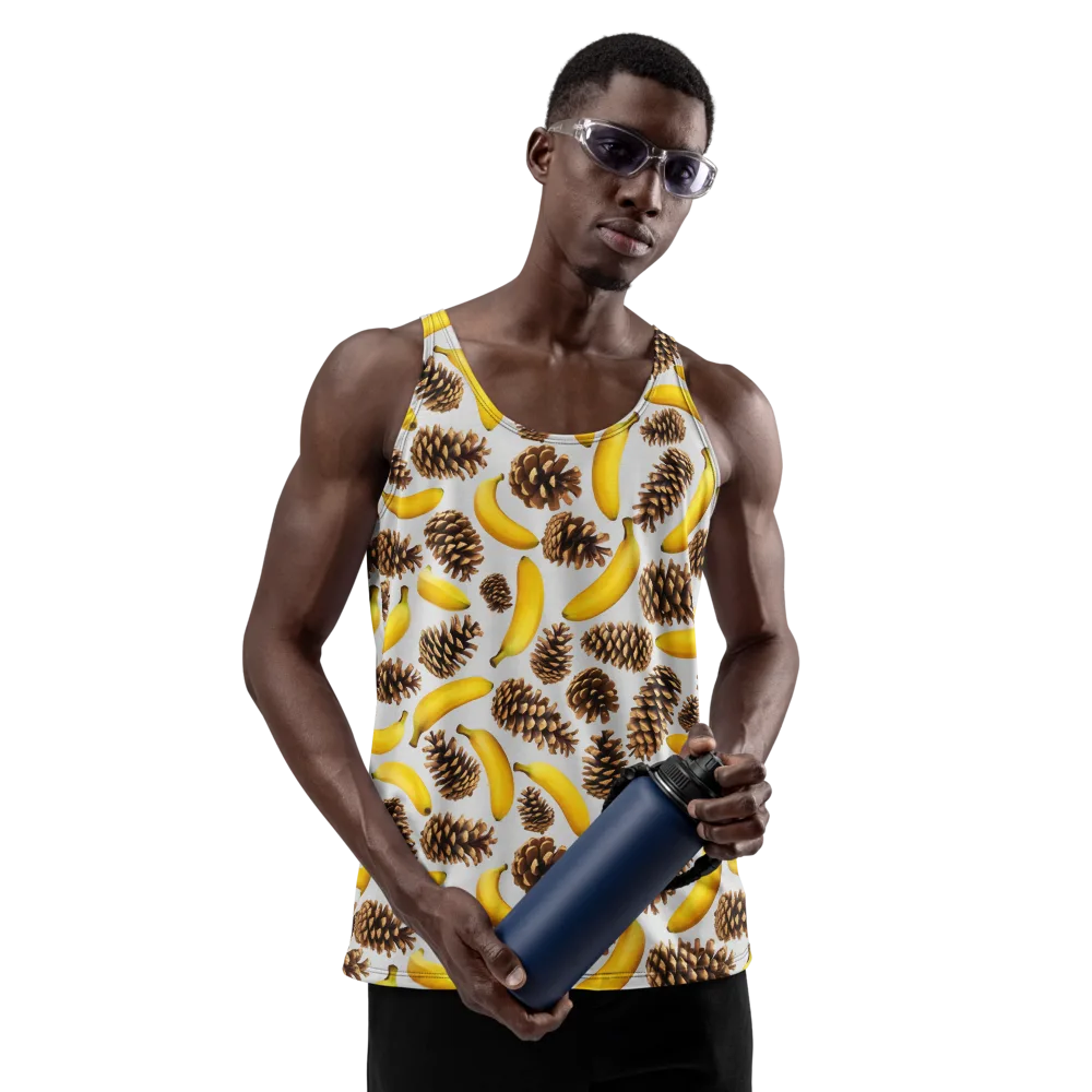 Banana Conifer on Men's Tank Top — Front