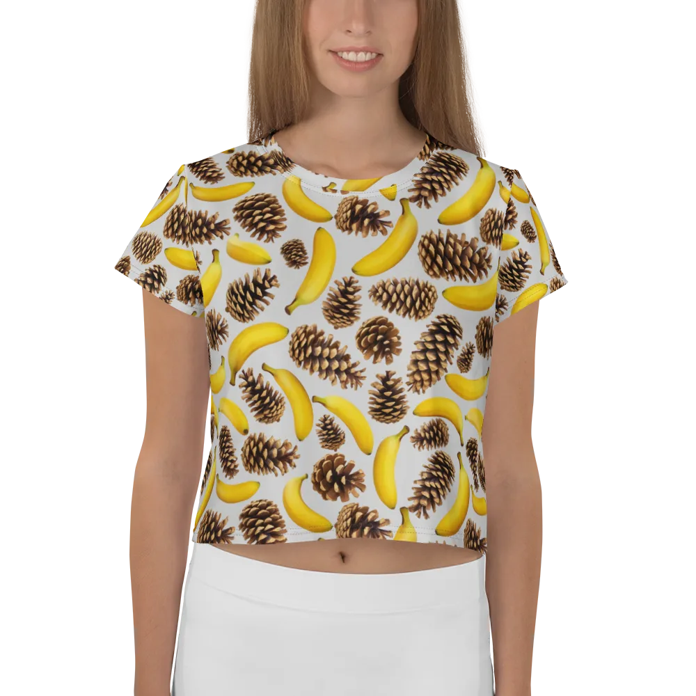 Banana Conifer on Crop Tee — Front