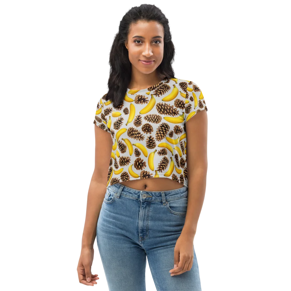 Banana Conifer on Crop Tee — Front