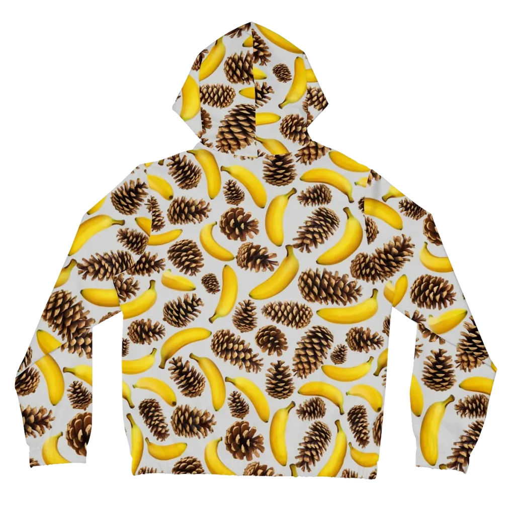 Banana Conifer on Women's Full-Zip Hoodie — Back