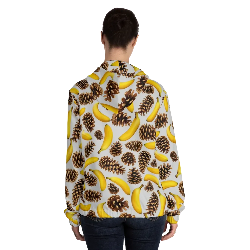 Banana Conifer on Women's Full-Zip Hoodie — Back On Person
