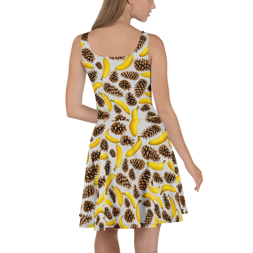 Banana Conifer on Skater Dress — Back