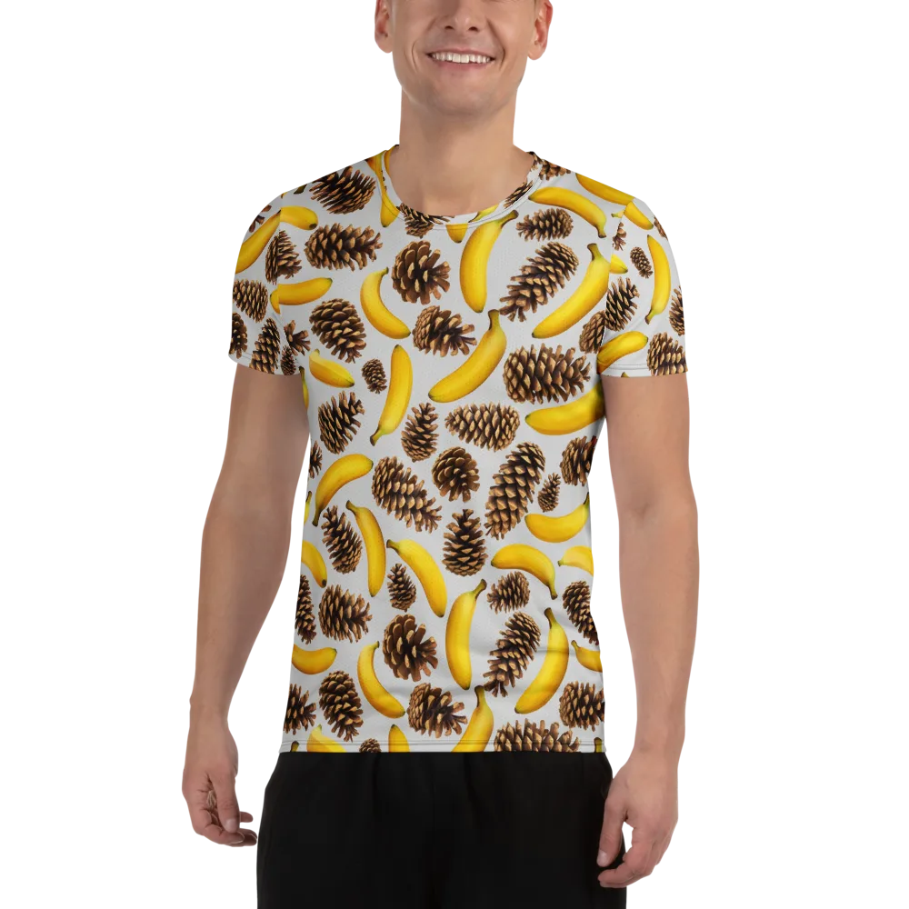 Banana Conifer on Men's Athletic T-Shirt — Front