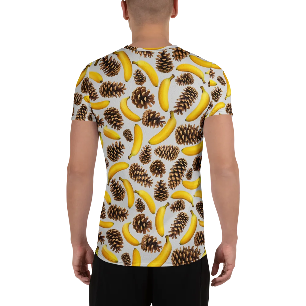 Banana Conifer on Men's Athletic T-Shirt — Back