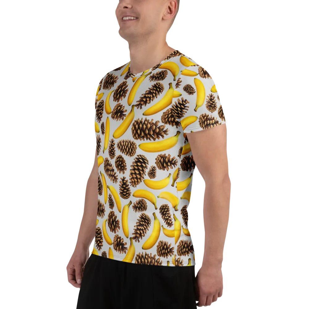 Banana Conifer on Men's Athletic T-Shirt — Left
