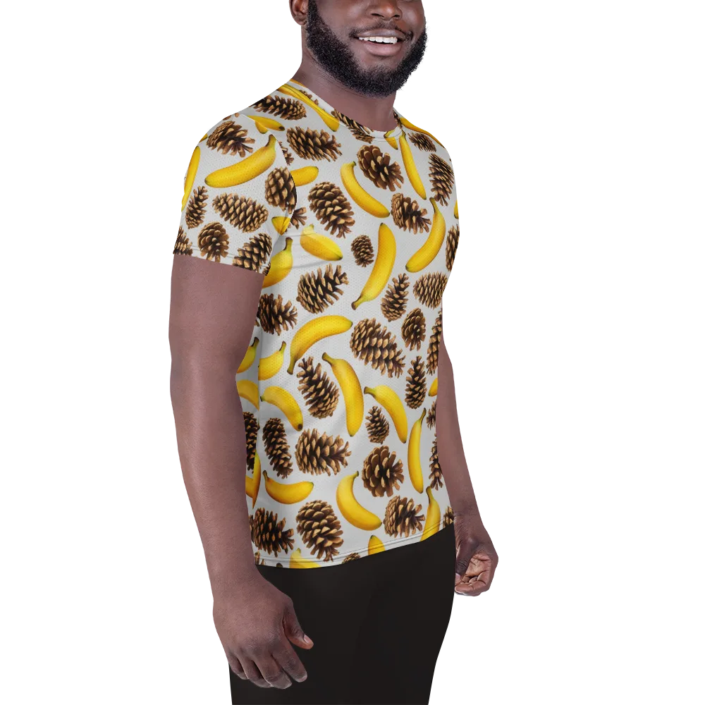 Banana Conifer on Men's Athletic T-Shirt — Right