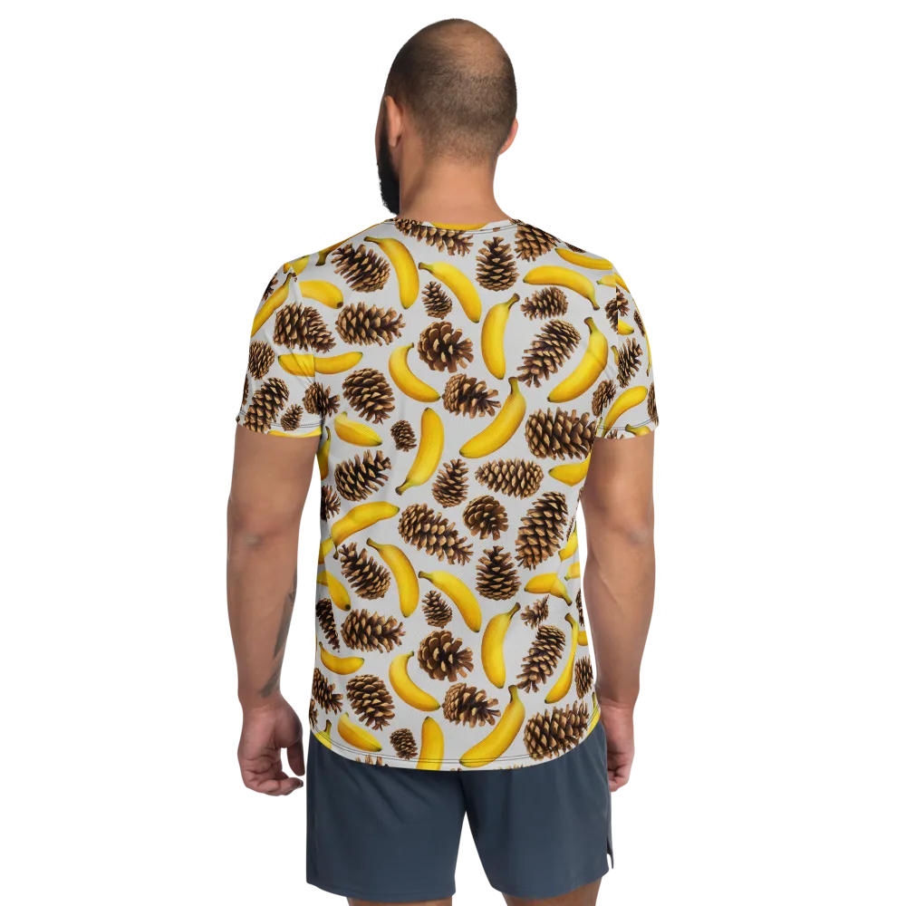Banana Conifer on Men's Athletic T-Shirt — Back