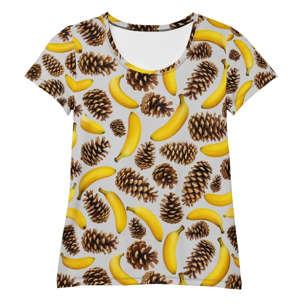 Banana Conifer on Women's Athletic T-Shirt — Front