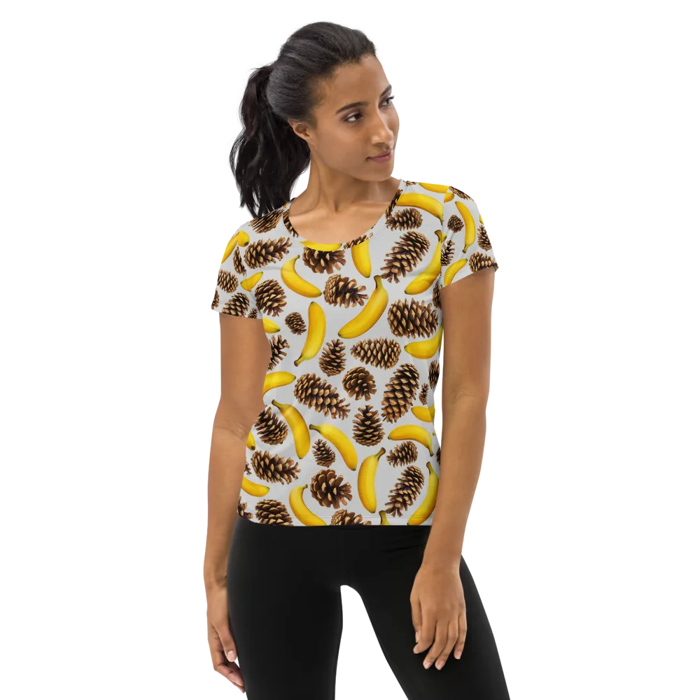 Banana Conifer on Women's Athletic T-Shirt — Front