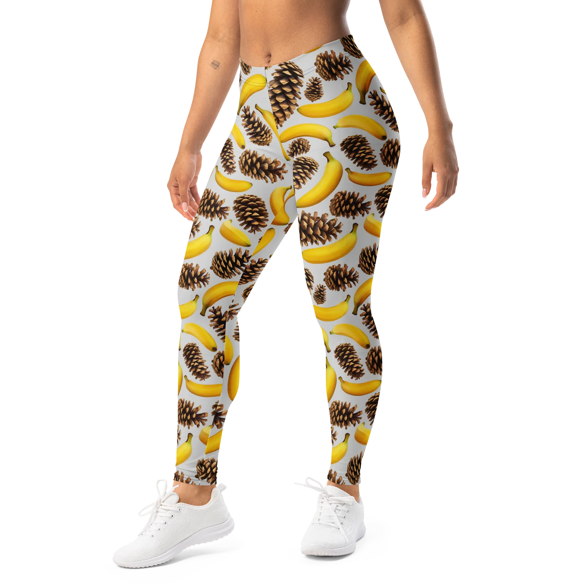 Banana Conifer on Leggings — Left Front
