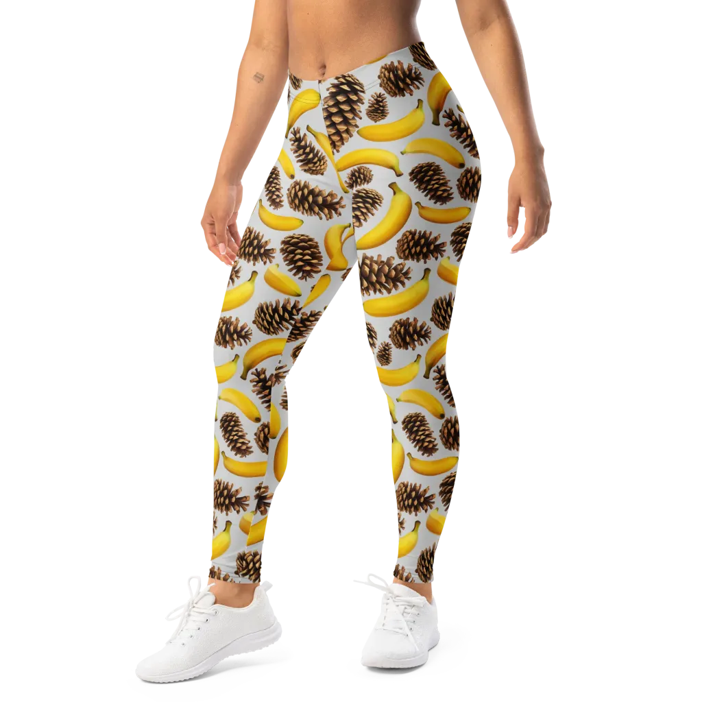 Banana Conifer on Leggings — Left Front