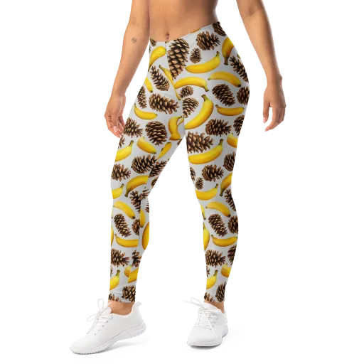 Banana Conifer on a Leggings