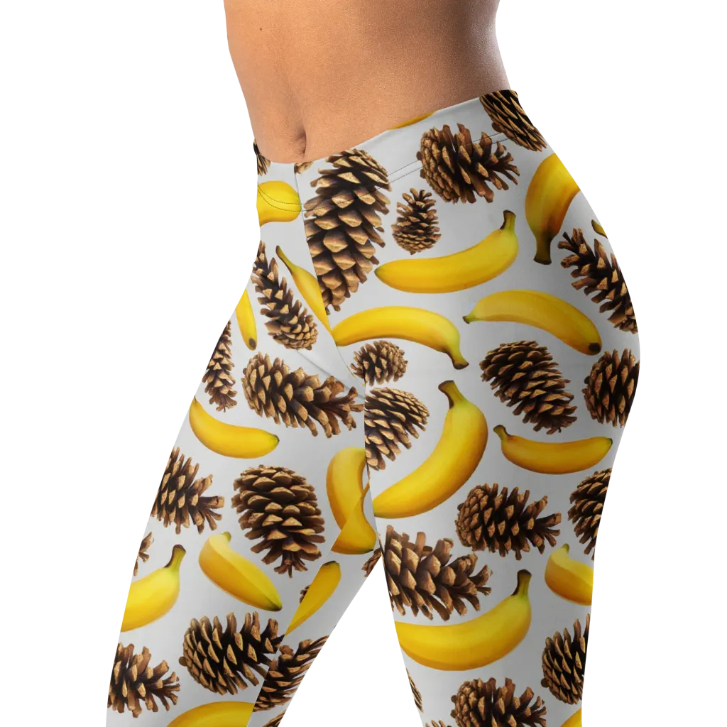 Banana Conifer on Leggings — Left Front