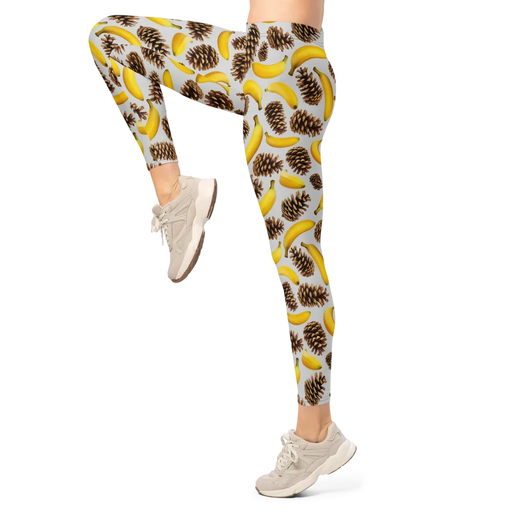 Banana Conifer on Leggings — Left